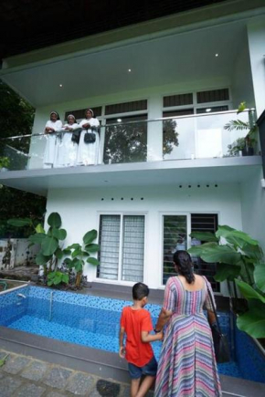 Ultra Modern Glass house with large Swimming pool and garden